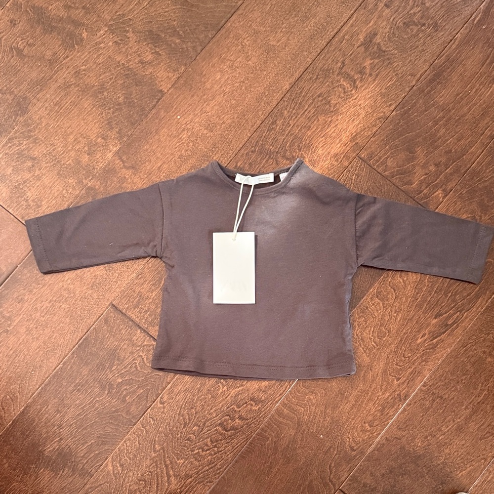 Ara Chocolate Brown Kids Long Sleeve Tee